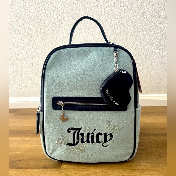Juicy Couture Mint Backpack w/ Heart Coin Pouch, Exclusive- NWT